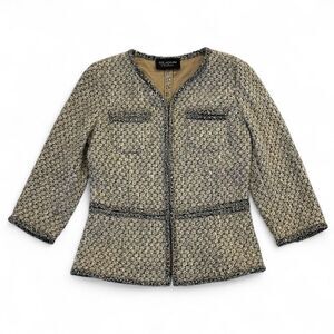 St John Couture Boucle Jacket S Old Money Ladylike Duchess Office Career Luxury